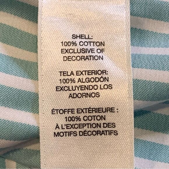 Chicos No Iron Stretch Stripe Shirt Size 0/XS - Picture 9 of 14
